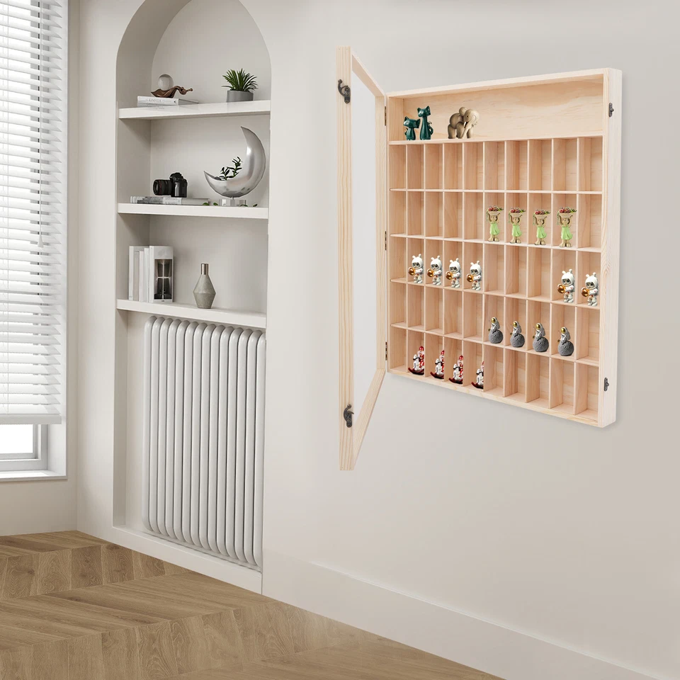 Vitrina de madera, vitrina para minifiguras figuras de acción, vitrina Foto 3 de 4