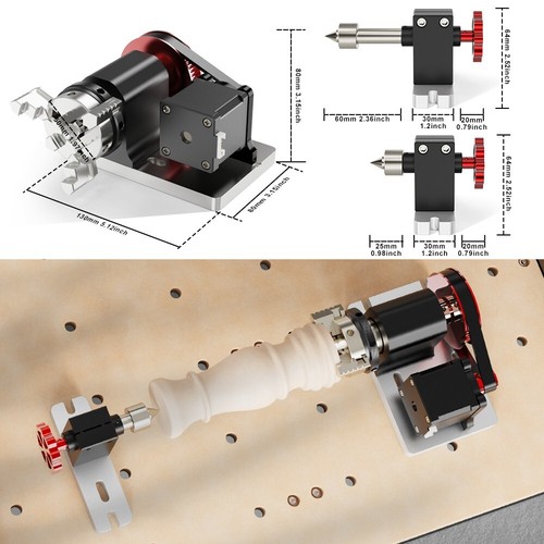 Twotrees 4. Achse Drehmodul Kit für TTC450 CNC Fräs- & Graviermaschine - Bild 8 von 12