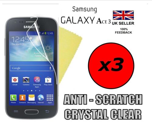 3x HQ CLEAR SCREEN PROTECTOR COVER LCD FILM GUARD FOR SAMSUNG GALAXY ACE 3 S7272 - Afbeelding 1 van 1