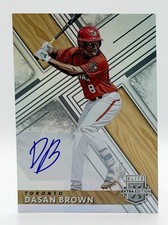 2019 Panini Elite Extra Edition #83 Dasan Brown RC Auto Toronto Blue Jays