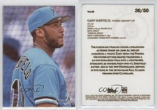 2016 Topps Legacies of Baseball Vault Metals Purple Logo /50 Gary Sheffield