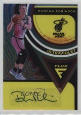 2020-21 Panini Flux Ultraviolet Signatures Duncan Robinson #UV-DRO Auto 11ur