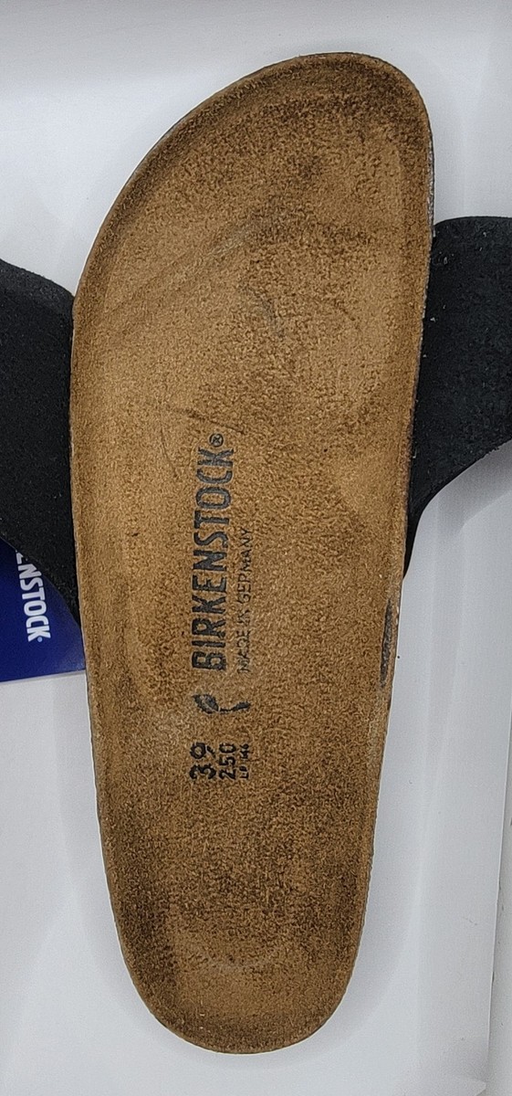 Birkenstock Madrid Big Buckle Nubuck Leather Black Color Narrow | eBay