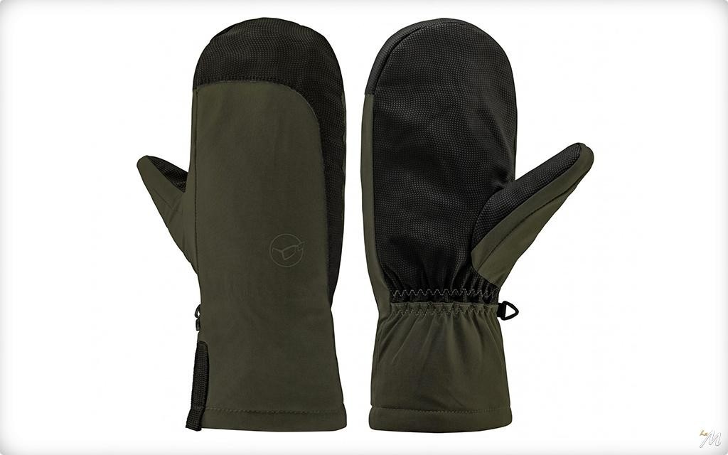 KORDA GUANTI INVERNALI MITTENS DARK OLIVE CARPFISHING BARCA