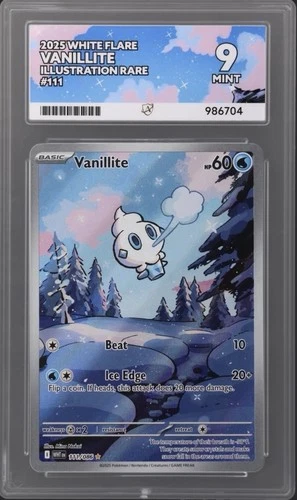 Pokémon TCG Vanillite Illustration Rare White Flare 111/086 ACE 9