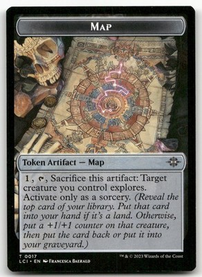 Map Token #17 (NM) Lost Caverns of Ixalan LCI Magic MTG