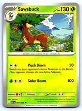 Sawsbuck White Flare #7 Normal NM Pokemon Card