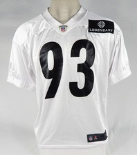 2013 Pittsburgh Steelers Jason Worilds #93 Game Issued White Practice Jersey 5