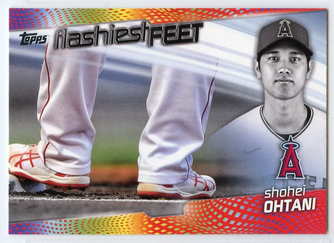 2022 Topps Series One Baseball Flashiest Feet - #FF-14 - Shohei Ohtani - Angels