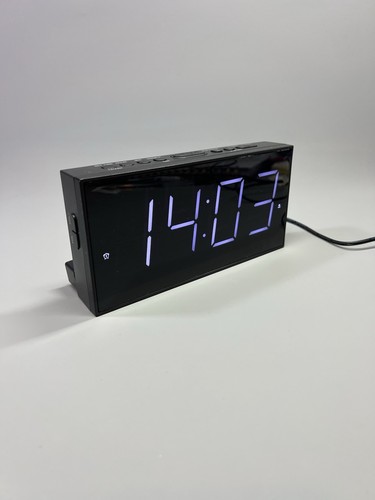 Classic Digital Alarm Clock Large Display USB Charging Port Simple Office Home - Picture 20 of 22