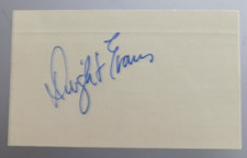 Dwight Evans Hand-Signed Index Card