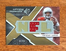 Matt Leinart 2008 SPx Winning Materials Jersey 22/99 Cardinals