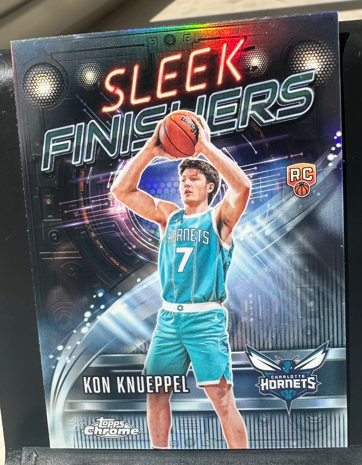 2025-26 Topps Chrome - Sleek Finishers Kon Knueppel #SF-24 Refractor (RC)