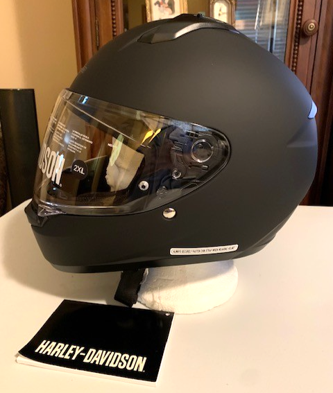 HARLEY DAVIDSON-MENS VELO H34 FULL FACE HELMET-MATTE BLACK -XXL