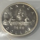 1960 Canadian Silver Dollar Certified ICCS XBW 219 PL65