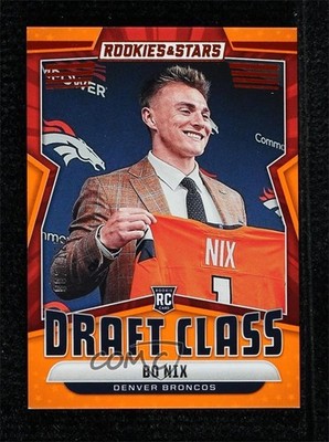 2024 Panini Rookies & Stars Draft Class Orange 2/125 Bo Nix #DC-BNX RC 0ma6