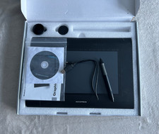 Monoprice 10X6.25in Graphic Drawing Tablet CIB With Pen, software used in box 