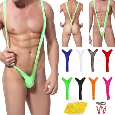 Borat Mankini Badeanzug C-String Tanga Badehose Bikini für Männer  
