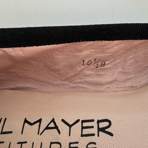 Paul Mayer Attitudes Striped Ballet Flats Black/Tan Leather Textured 10.5B - Picture 12 of 12
