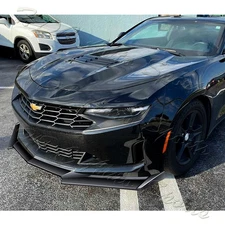 For 2016-2024 Chevrolet Camaro 1LE-Style Painted Black Front Bumper Lip Spoiler