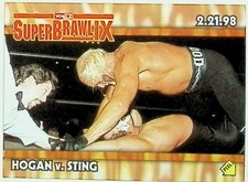1999 TOPPS WCW/NWO NITRO STICKERS S2 HULK HOGAN vs. STING NM