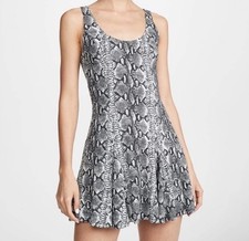 Alice + Olivia Snake Print Jersey Skater Mini Dress size 2