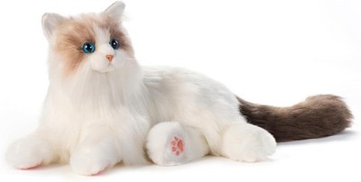 Interactive Companion Robot Cat Pets, Handmade Weighted Stuffed Animals, Cat Plu