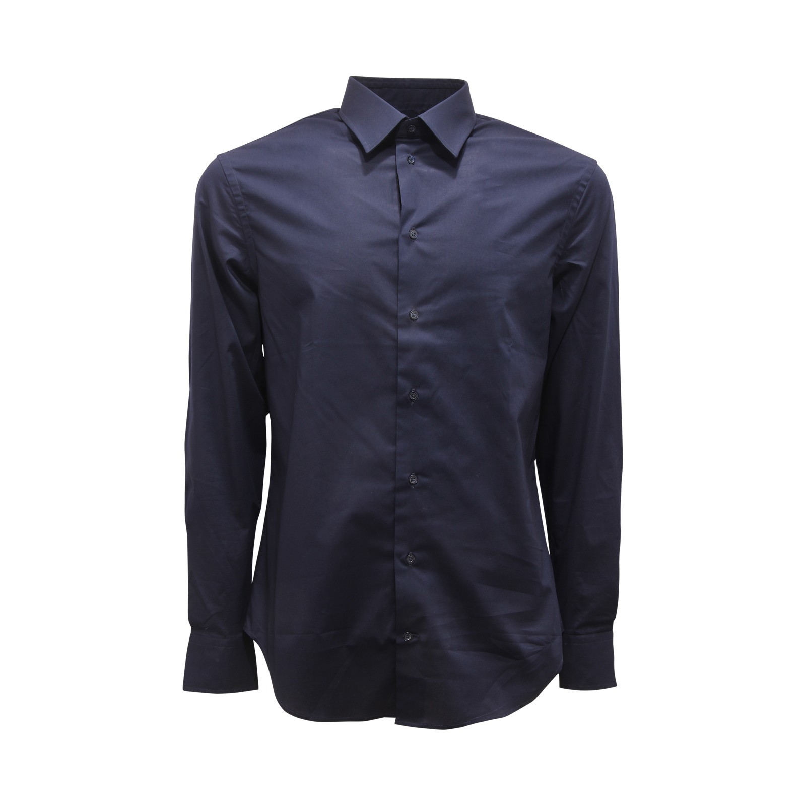 L1664 МУЖСКАЯ РУБАШКА CAMICIA UOMO EMPORIO ARMANI MODERN FIT СИНЕГО ЦВЕТА 20090₽