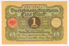 1920 Germany 1 Mark UNC 564017 Reichbanknote Paper Money Banknotes