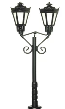 Viessmann HO 6073 Double Park Light black, 2 LEDs warm-white