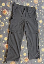Nike ACG Cargo Pants Y2K Mens SMALL Gray Convertible Zip Off Hiking Shorts