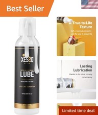 Cum Lube: 4 Fl Oz Hypoallergenic White Creamy Water-Based Lubricant for All