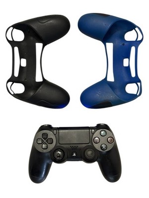 PS4 Play Station 4 Dual Shock Controller With Two Free Silicone Skins Used