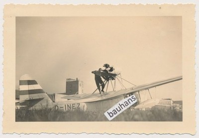 Böblingen Flugplatz Flugzeug Dornier Do 12 D-INEZ  Vorkriegszeit (3232n)