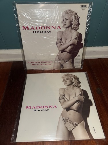 MADONNA - HOLIDAY TRUE 12” Limited Edition PICTURE DISC - Two Vinyl Set ENGLAND - Photo 7/9