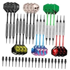 Darts Plastic Tip - 18pcs Soft Tip Darts Set for Electronic Dart Board