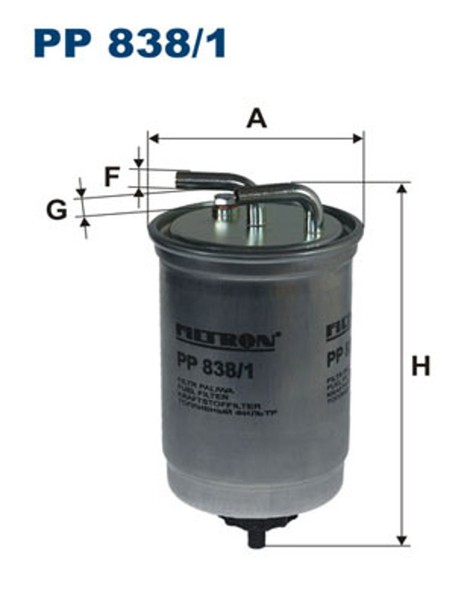 Kraftstofffilter Filtron PP 838/1 Leitungsfilter FüR Escort ABL AVL ANL Ford 121-image
