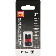 Do it Best 1 In. Phillips #3  Ready Screwdriver Bit (2-Pack) QJDIB-SC-009 SIM