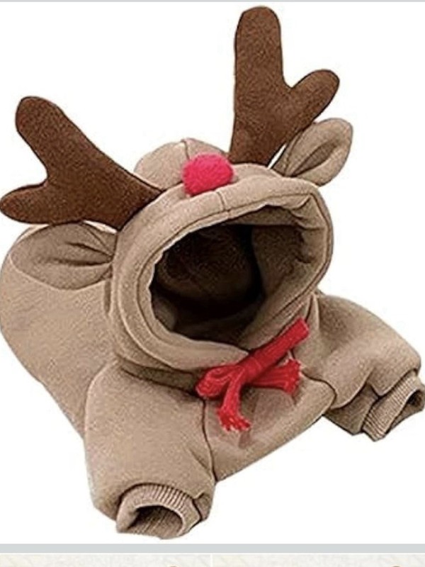 Dog Winter  Hoodies Fleece Pet Dogs Costume Jacket for French Bulldog (Coffee,L)
