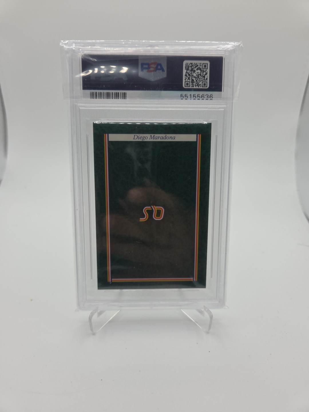 Diego Maradona Card "A Question of sport" 1986 Vintage PSA 10 POP 3 view 2