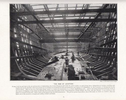 1897 Viktorianisch Aufdruck ~ Leviathan Shipbuilding Clyde Stahl Hull
