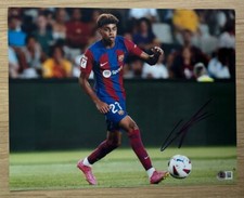 LAMINE YAMAL SIGNED BARCELONA FC 11X14 PHOTO BAS BECKETT 2