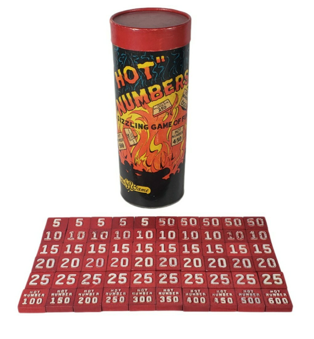 1940's 🔥 Early S&R Hot Numbers Sizzling Game Of Fun Complete w/60 Tiles  Rare | eBay