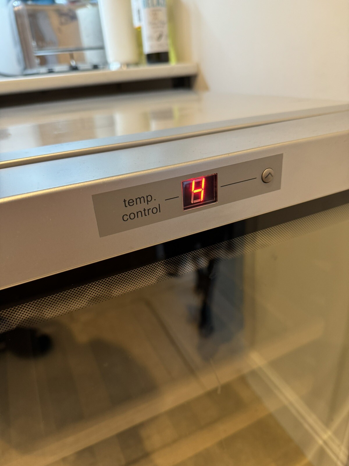 Bosch Wine Cooler Fridge KTW18V80GB Silver Glass door H 84cm Good