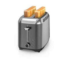 BLACK DECKER 2-Slice Toaster, Black Stainless Steel with Removable Tray