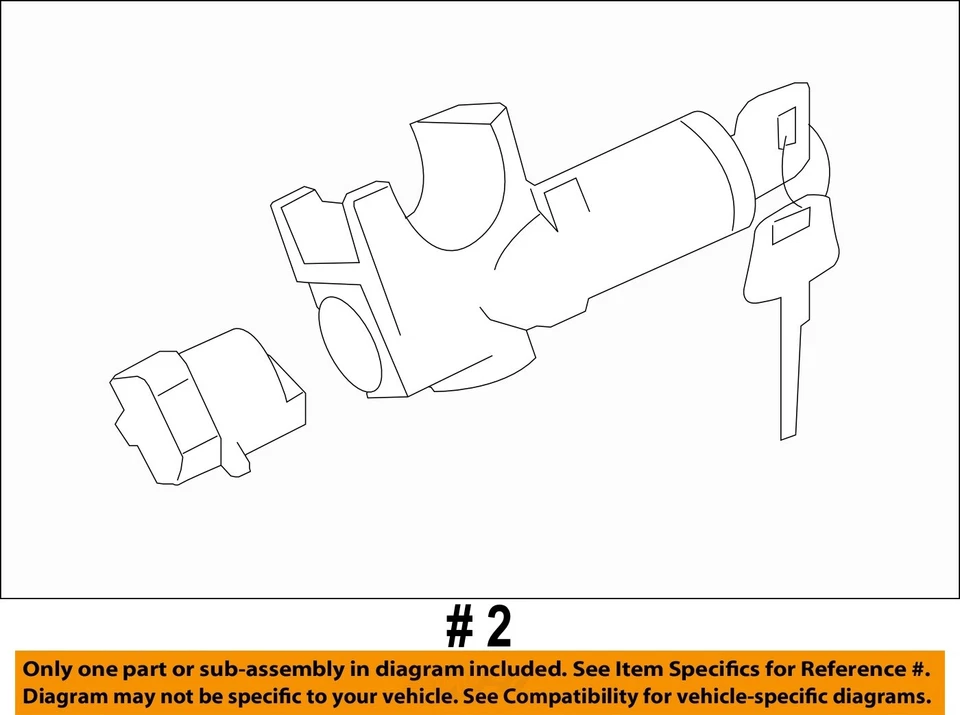 Б/у переключатель зажигания подходит: 2018 Nissan Versa Htbk Note обычное зажигание включено - Изображение 3 из 4