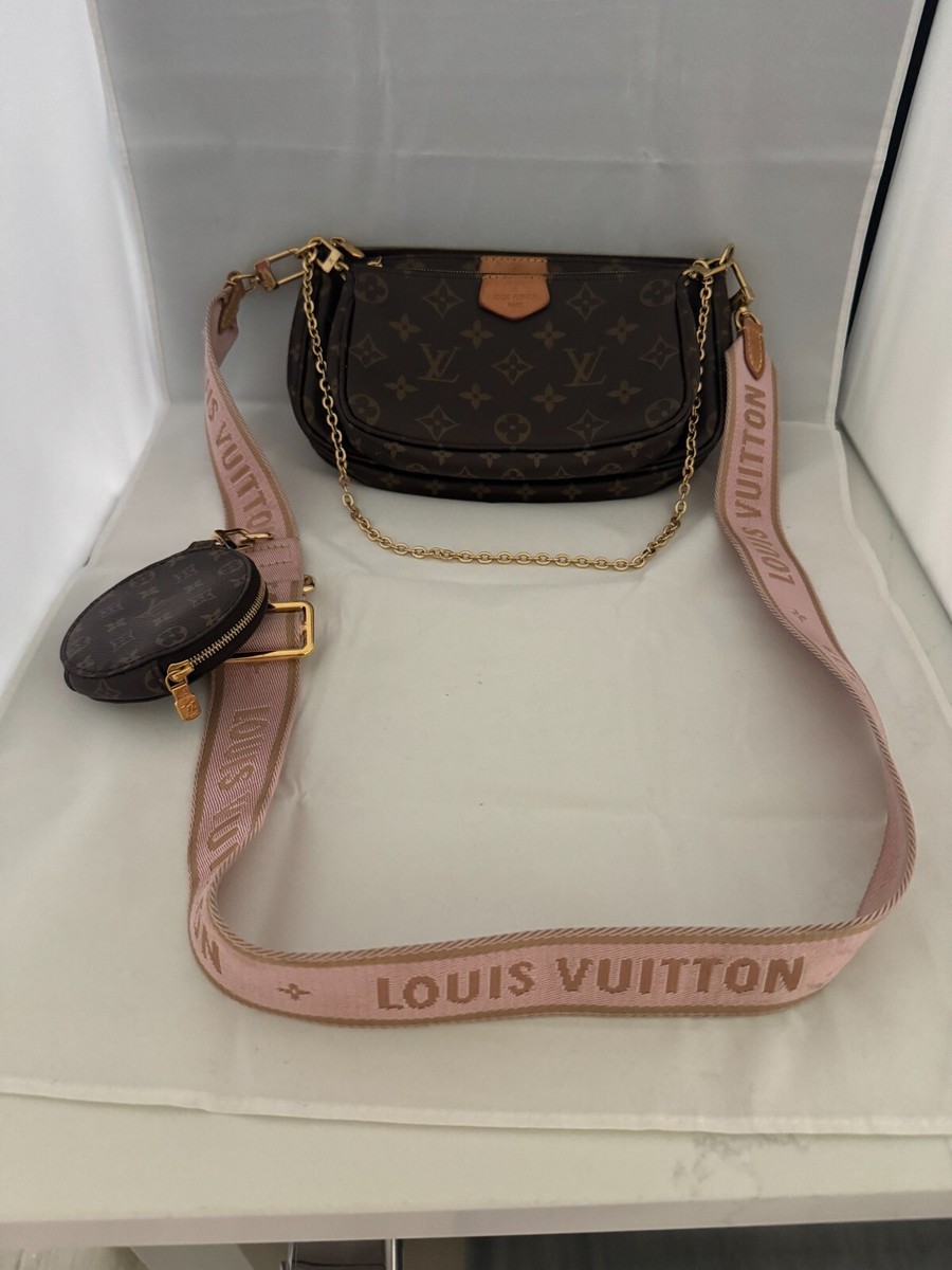 【美品】LOUIS VUITTON ボックス12箱・小袋9袋・リボン8本のセット LOUIS VUITTON MONOGRAM MULTI POCHETTE ACCESSOIRES ROSE CROSS