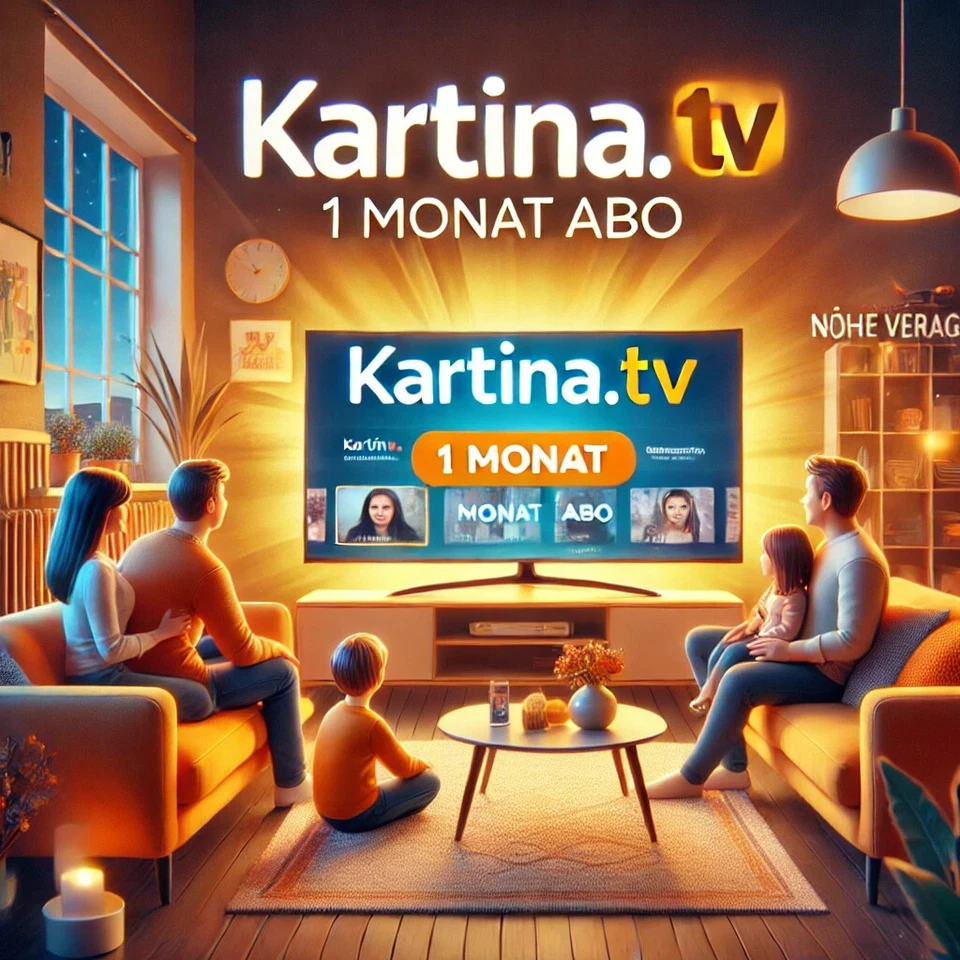 Kartina.TV - 1 месяц Без контракта (Bearbeitung werktags 9–16 Uhr ⏰)