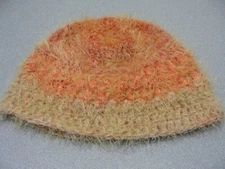 Shades of Orange - One Size Fluffy Stocking Cap Beanie Hat!
