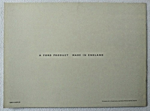 1954 Ford Zephyr Zodiac Original Brochure US Market Mark I EOTTA - Picture 3 of 5
